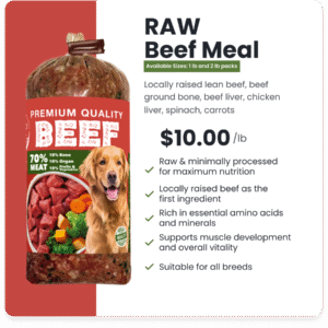 Dog -Complete and Balanced Raw Beef Meal